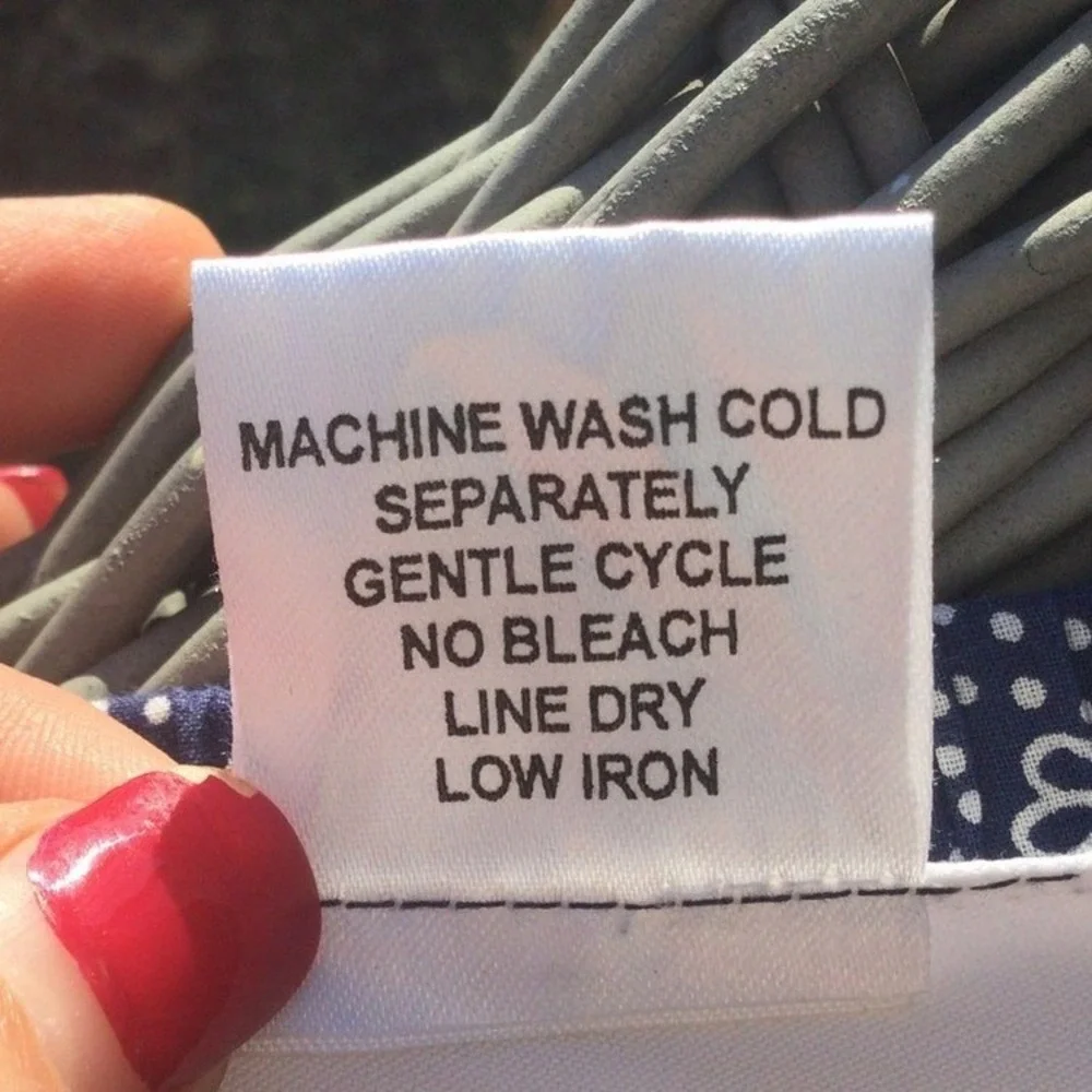 Womens‎ Cotton Pull On Midi Skirt Navy Blue Paisley Western Americana Summer S